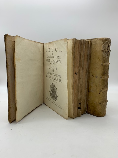 Leggi e costituzioni di Sua Maestà. Loix et constitutions de sa majestè. Tomo primo (-secondo)